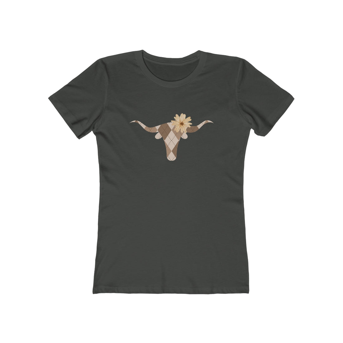 Argyle Longhorn- The Boyfriend Tee - Whiskey Cotton LLC