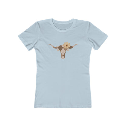 Argyle Longhorn- The Boyfriend Tee - Whiskey Cotton LLC