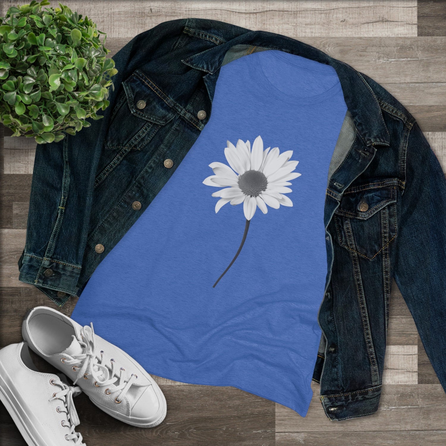 Black and White Daisy - Women&