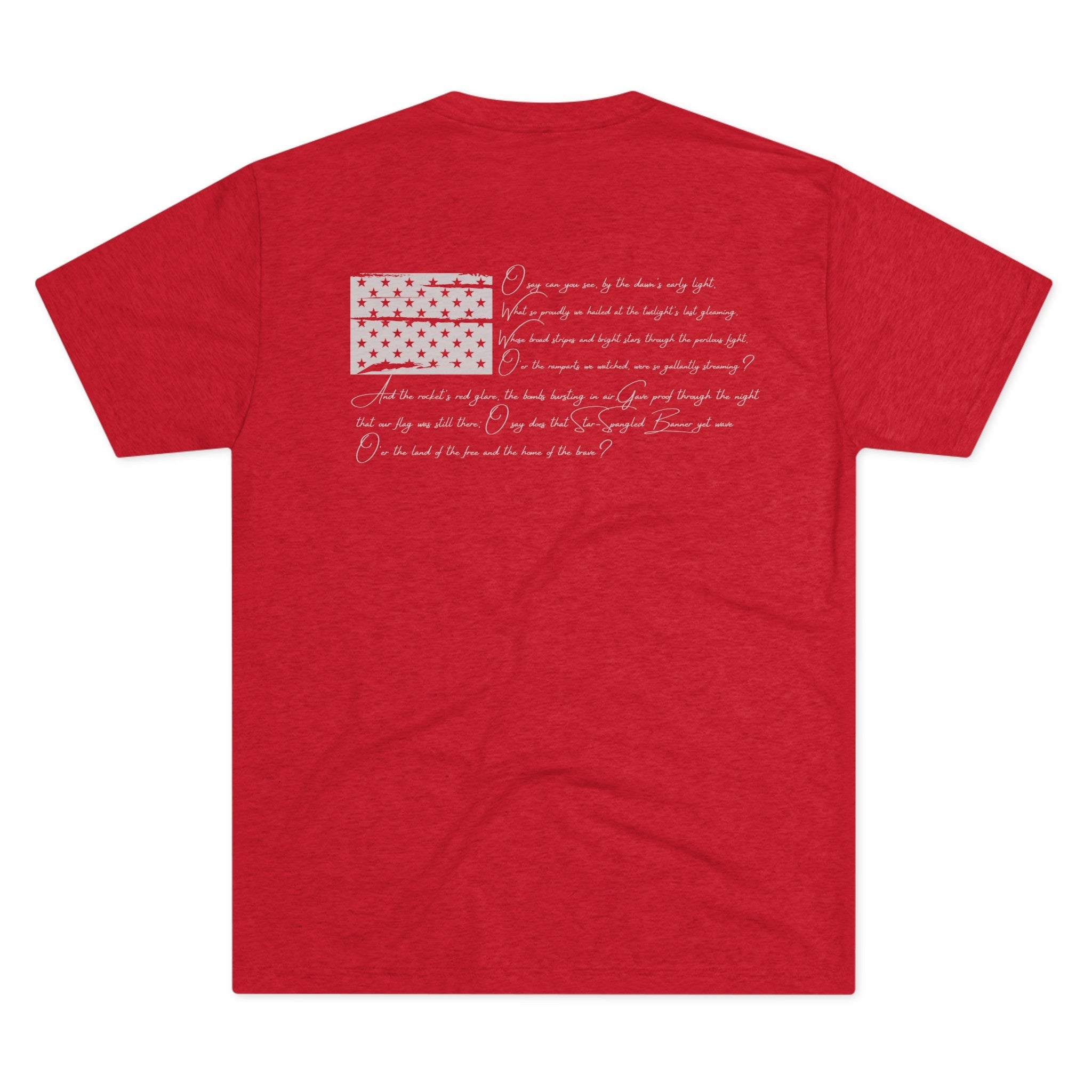 National Anthem - Unisex Tri-Blend Crew Tee - Whiskey Cotton LLC