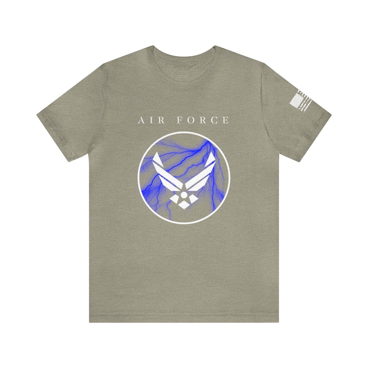 Air Force Blue Lightning Soft Cotton Tee - Whiskey Cotton LLC