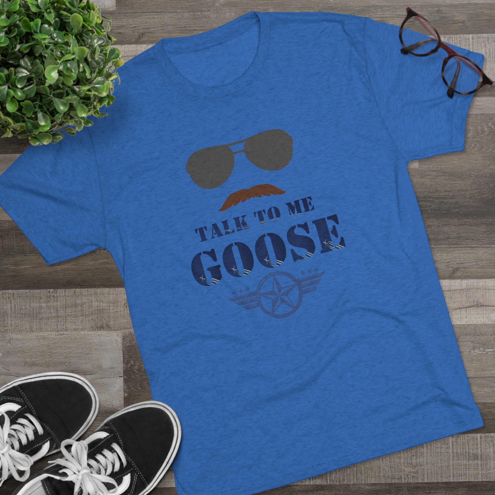 Talk to Me Goose - Unisex Tri-Blend Crew Tee - Whiskey Cotton LLC