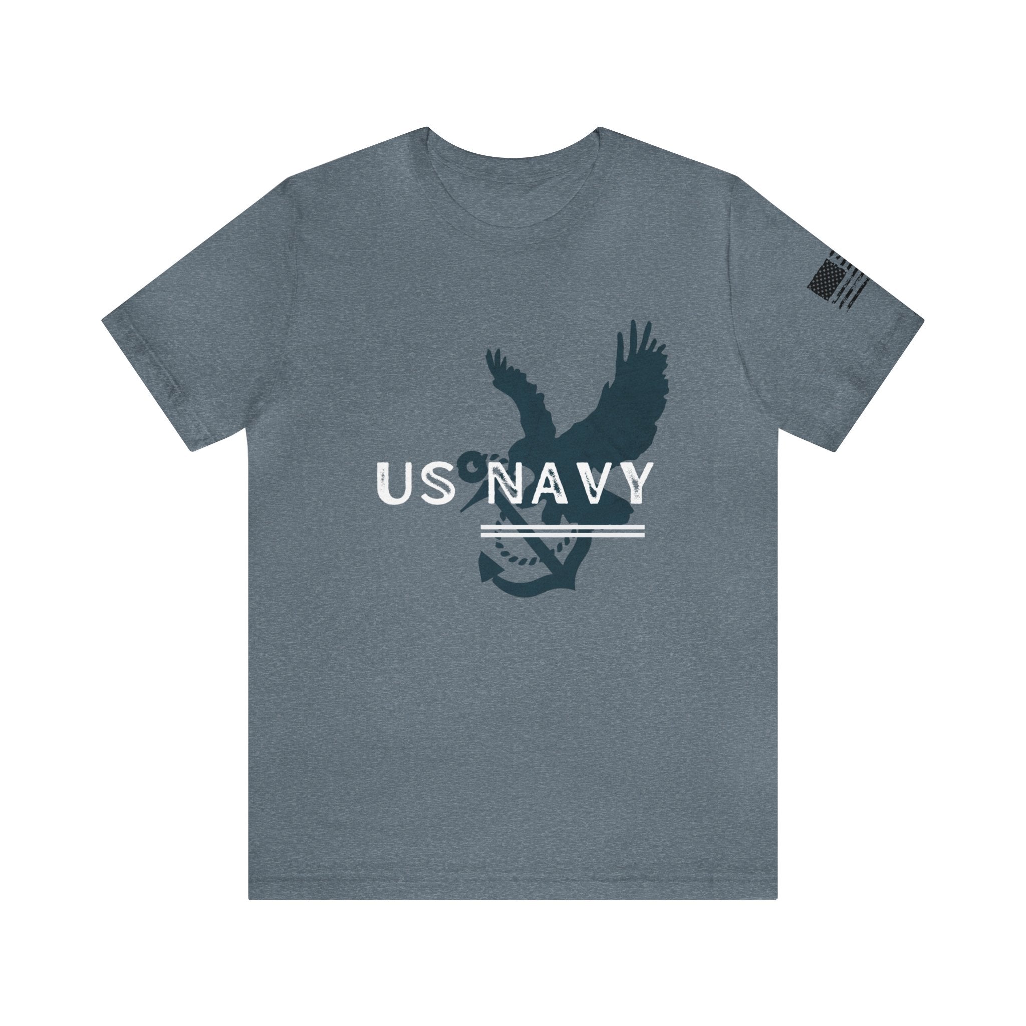 US Navy Eagle Anchor Soft Cotton Tee - Whiskey Cotton LLC