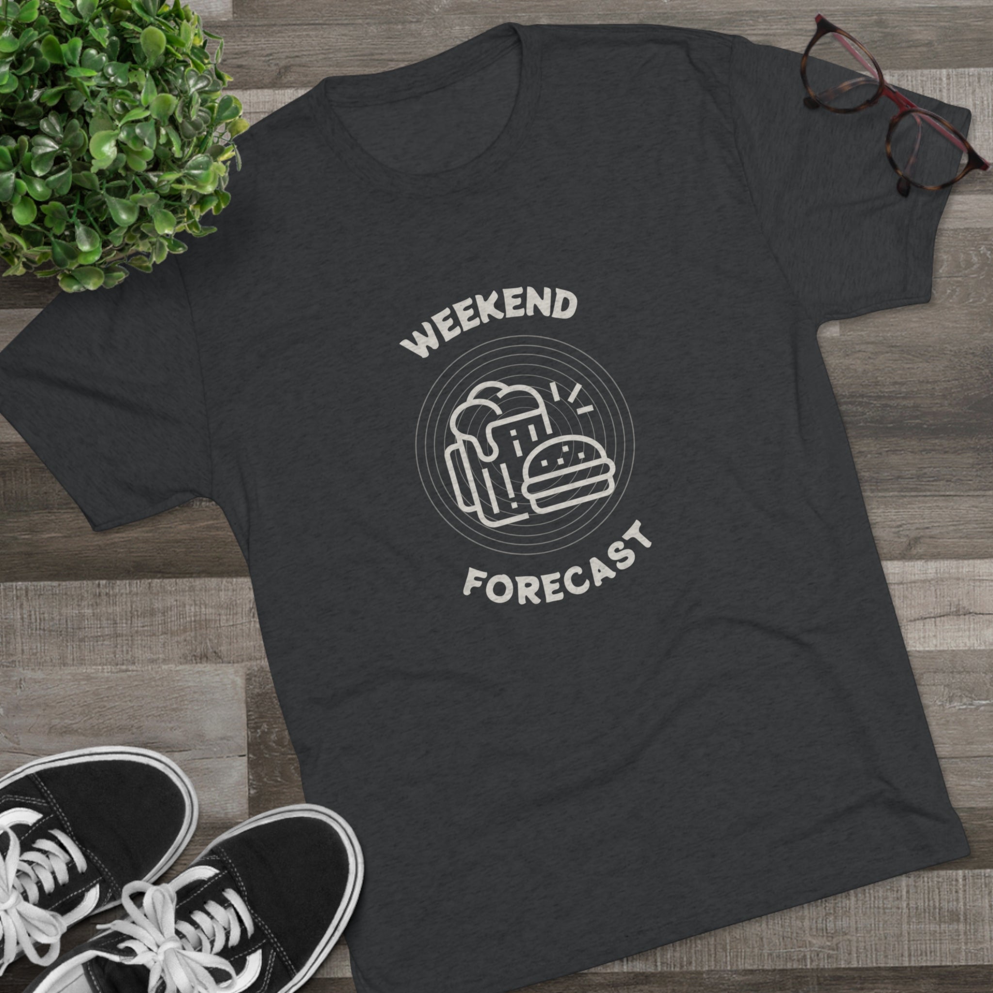 Weekend Forecast Tri-Blend Crew Tee - Whiskey Cotton LLC