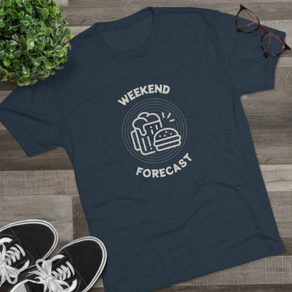 Weekend Forecast Tri-Blend Crew Tee - Whiskey Cotton LLC