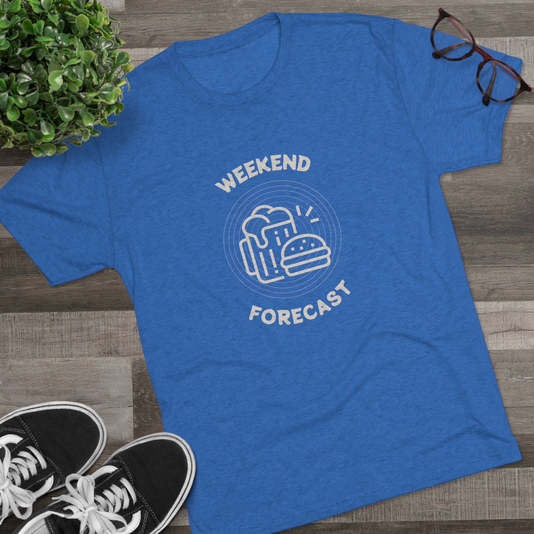 Weekend Forecast Tri-Blend Crew Tee - Whiskey Cotton LLC