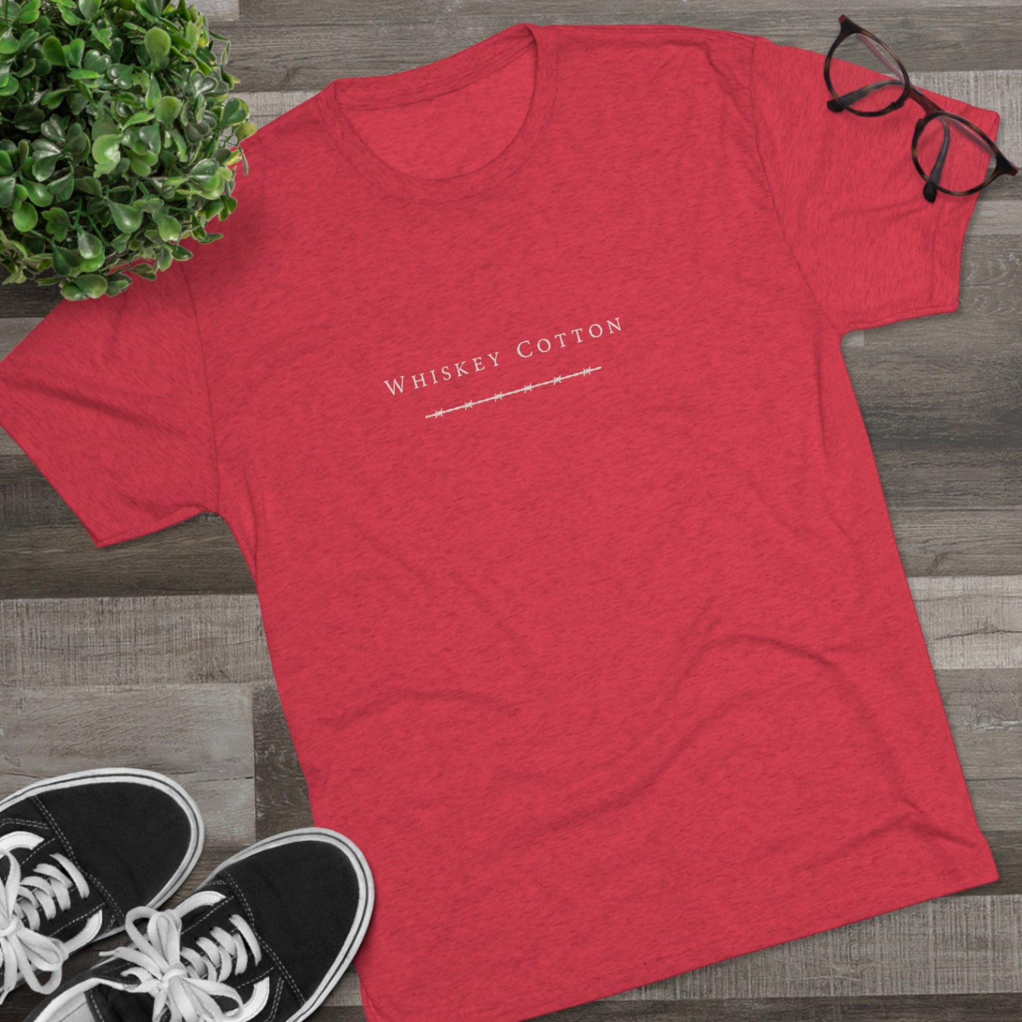 Whiskey Cotton Logo - Unisex Tri-Blend Crew Tee - Whiskey Cotton LLC