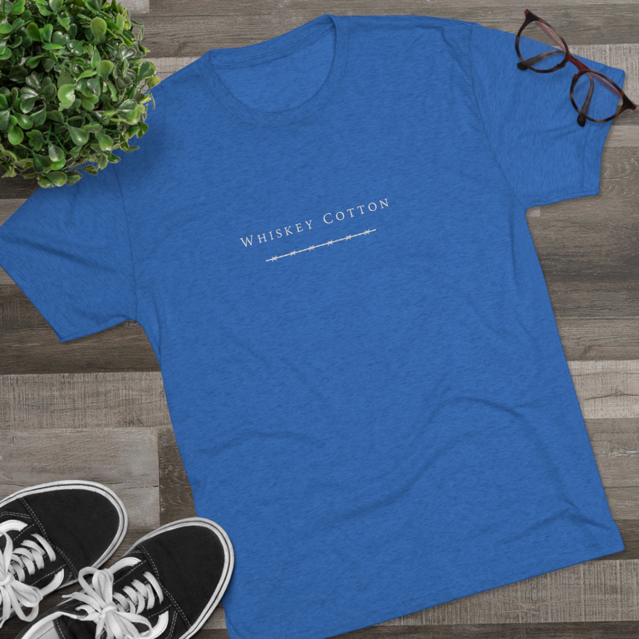 Whiskey Cotton Logo - Unisex Tri-Blend Crew Tee - Whiskey Cotton LLC